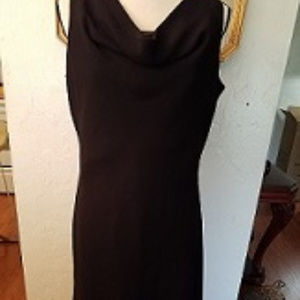 🤑PRICE ADJUSTMENT  Black LINED Draped Dress